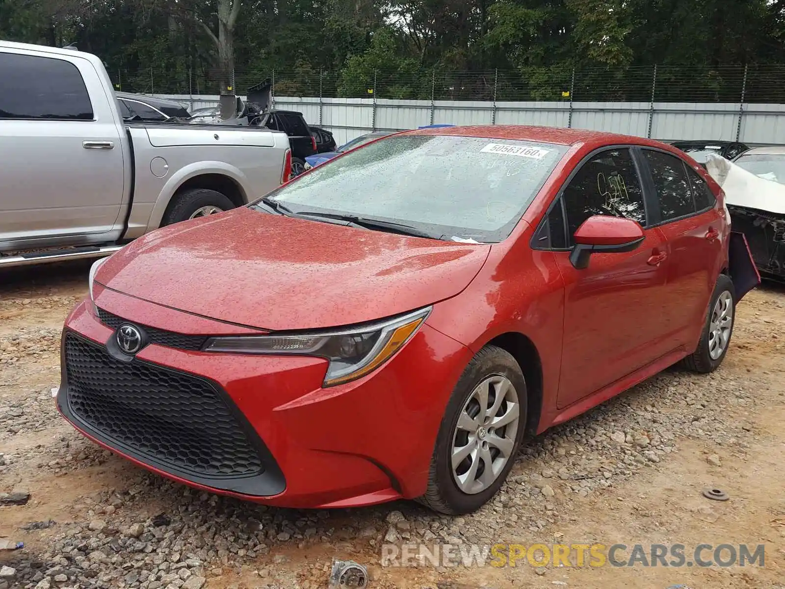 2 Photograph of a damaged car 5YFEPRAE8LP084644 TOYOTA COROLLA 2020