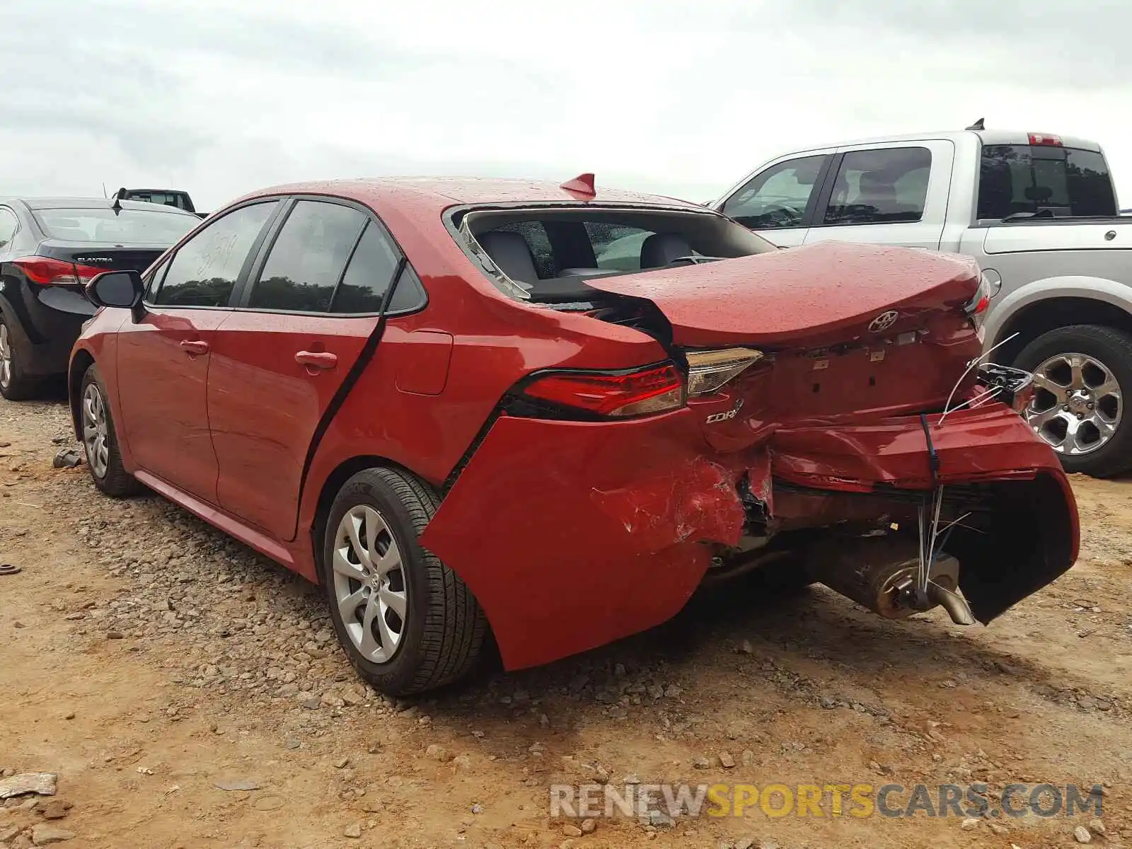 3 Photograph of a damaged car 5YFEPRAE8LP084644 TOYOTA COROLLA 2020