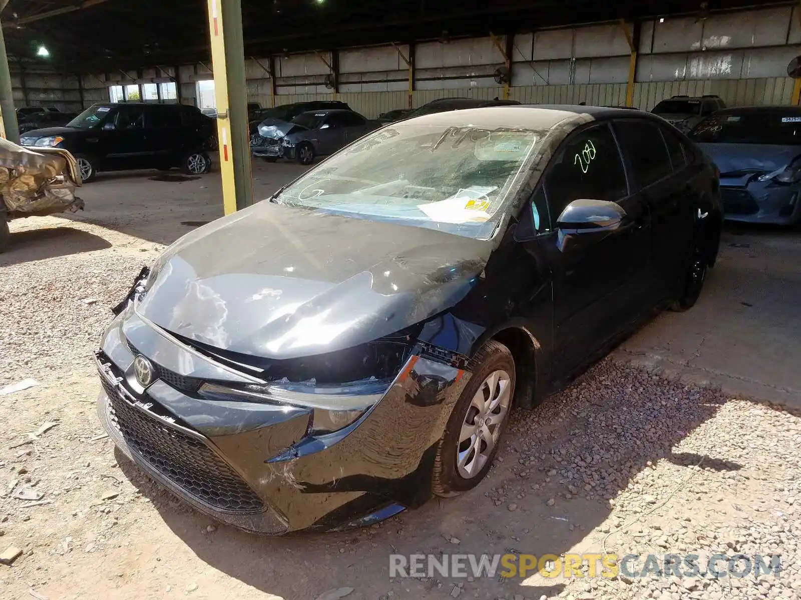 2 Photograph of a damaged car 5YFEPRAE8LP085597 TOYOTA COROLLA 2020