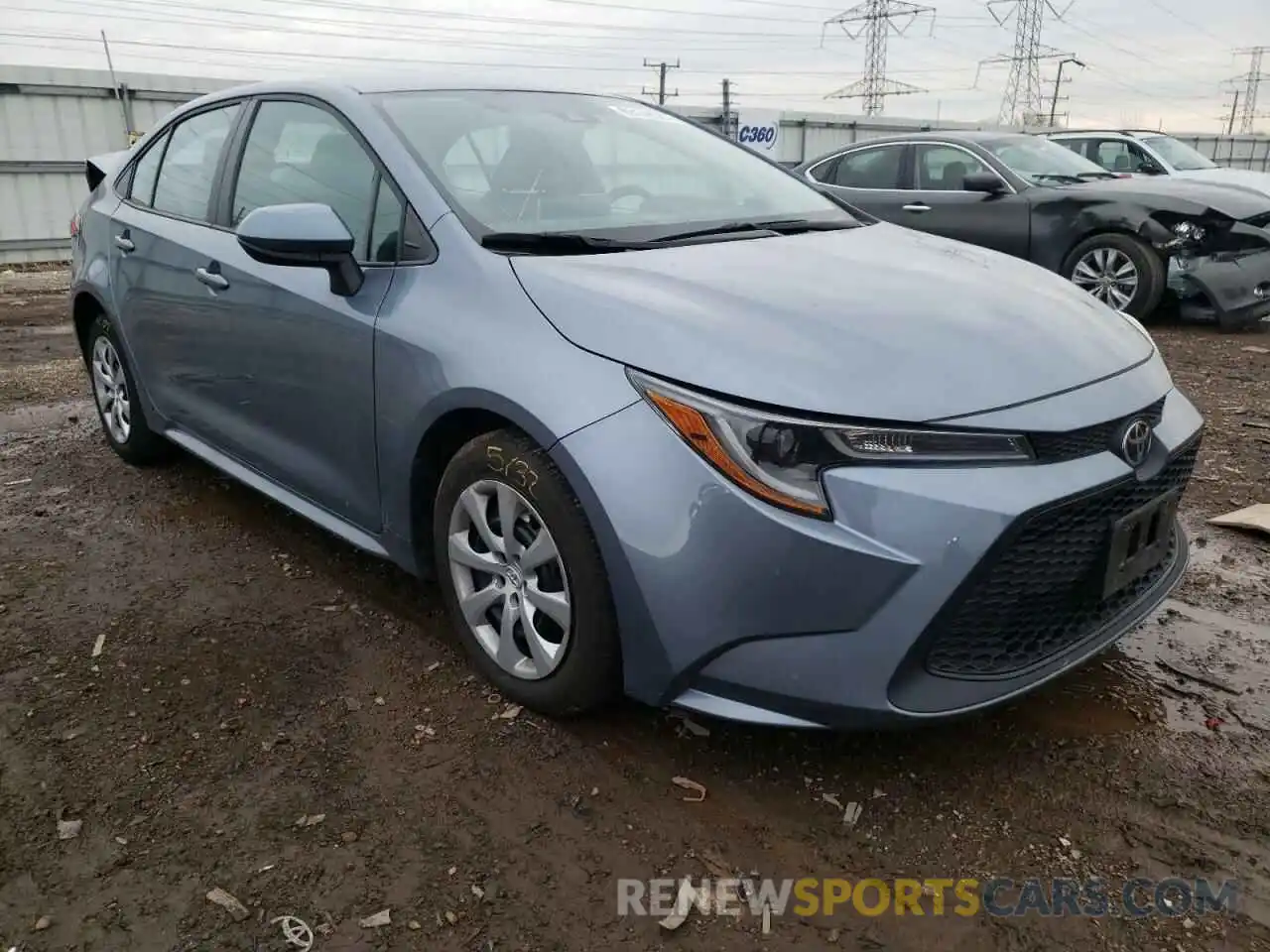 1 Photograph of a damaged car 5YFEPRAE8LP086345 TOYOTA COROLLA 2020