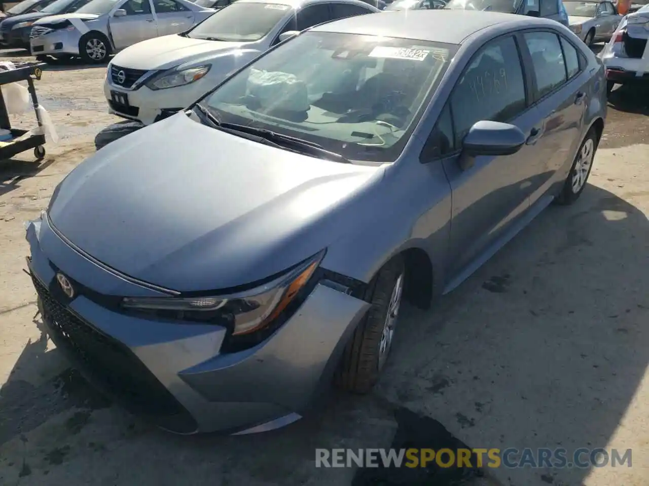 2 Photograph of a damaged car 5YFEPRAE8LP086653 TOYOTA COROLLA 2020