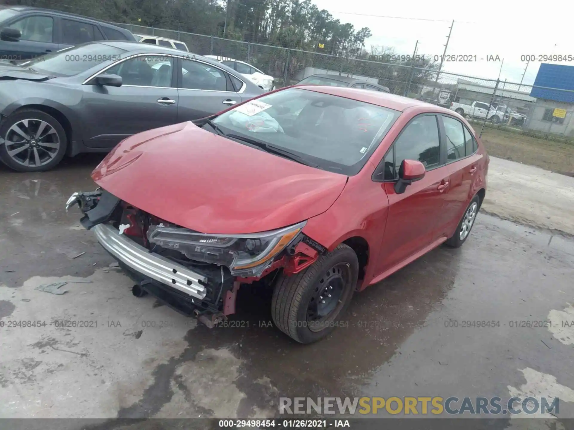 2 Photograph of a damaged car 5YFEPRAE8LP086684 TOYOTA COROLLA 2020