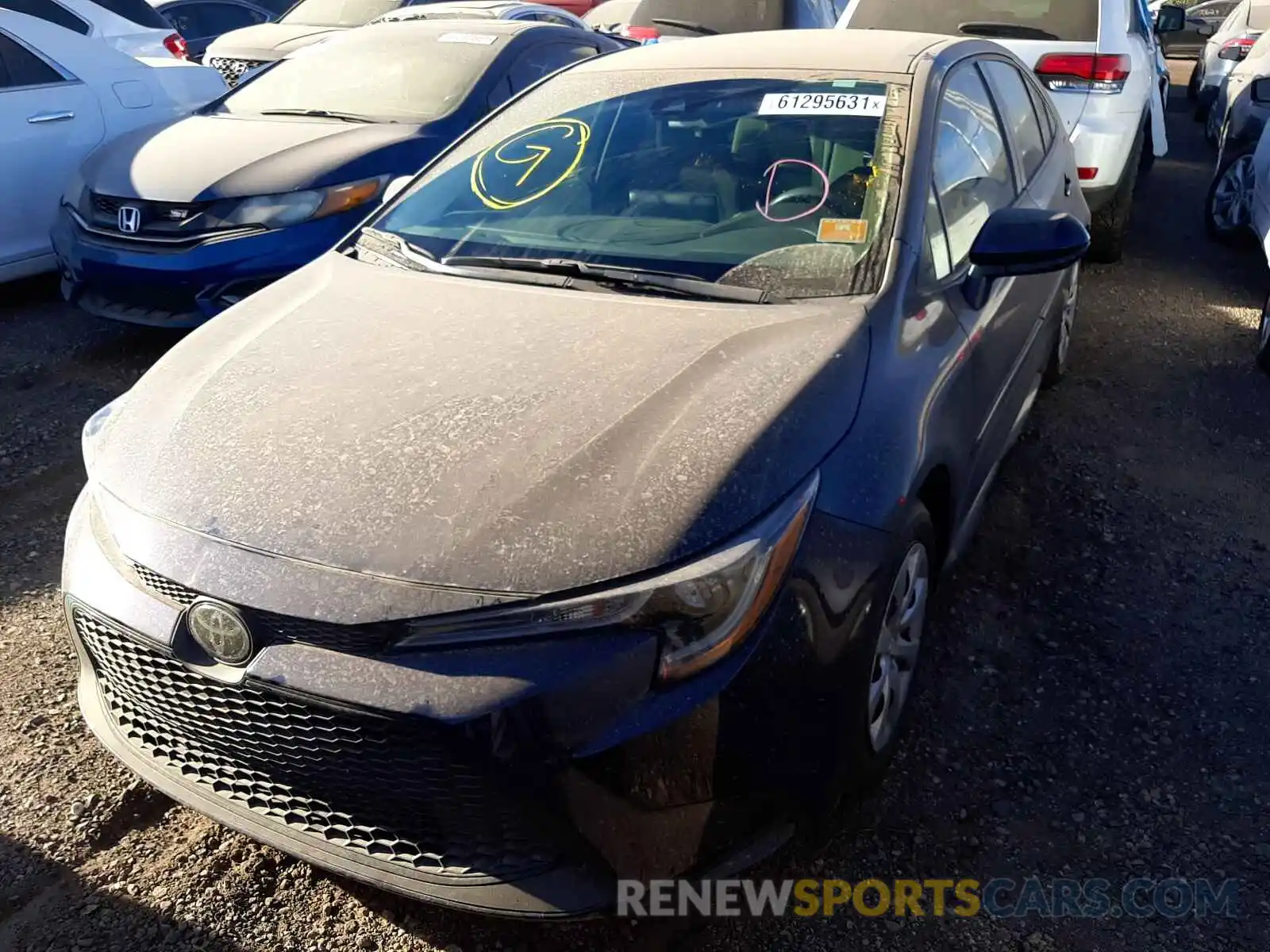 2 Photograph of a damaged car 5YFEPRAE8LP088323 TOYOTA COROLLA 2020