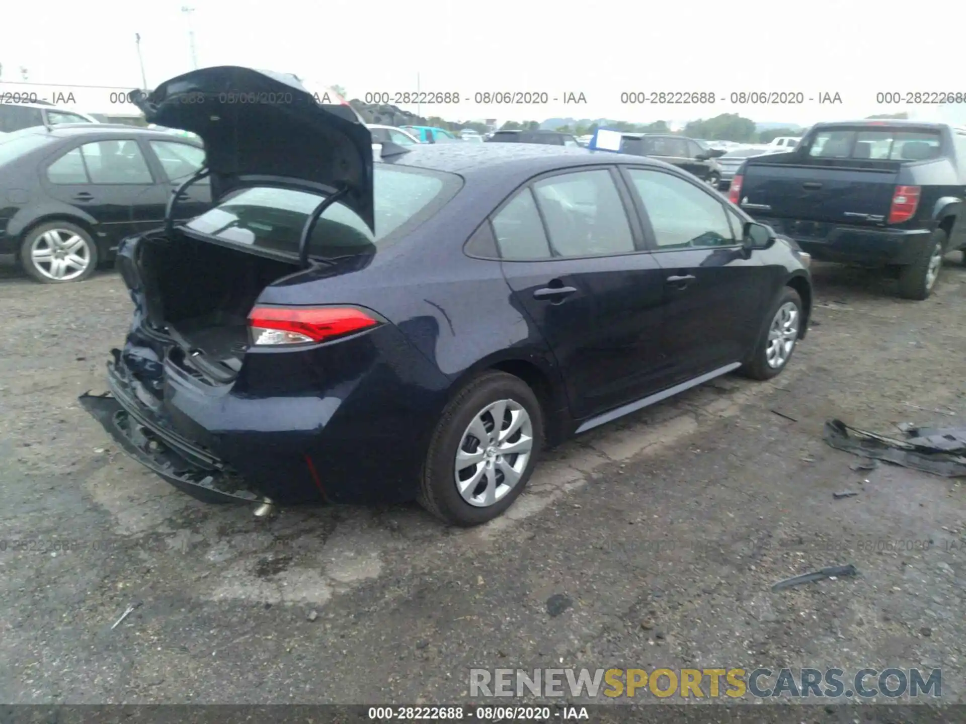 4 Photograph of a damaged car 5YFEPRAE8LP088337 TOYOTA COROLLA 2020