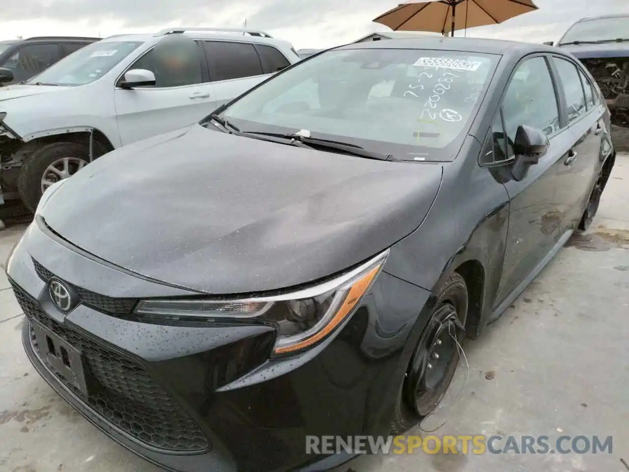 2 Photograph of a damaged car 5YFEPRAE8LP088399 TOYOTA COROLLA 2020