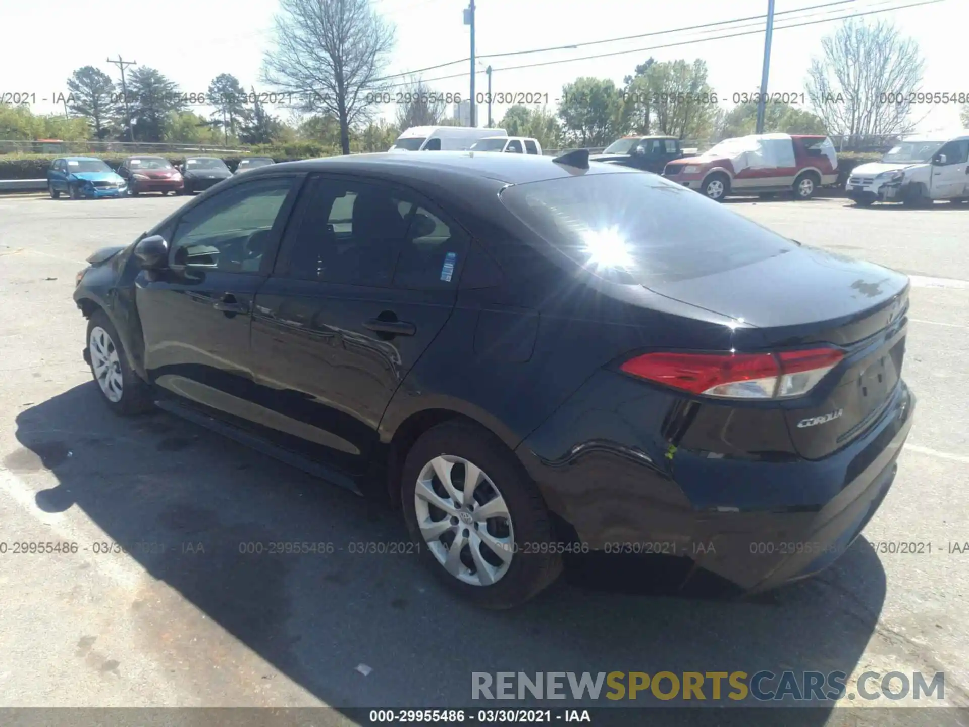 3 Photograph of a damaged car 5YFEPRAE8LP088533 TOYOTA COROLLA 2020