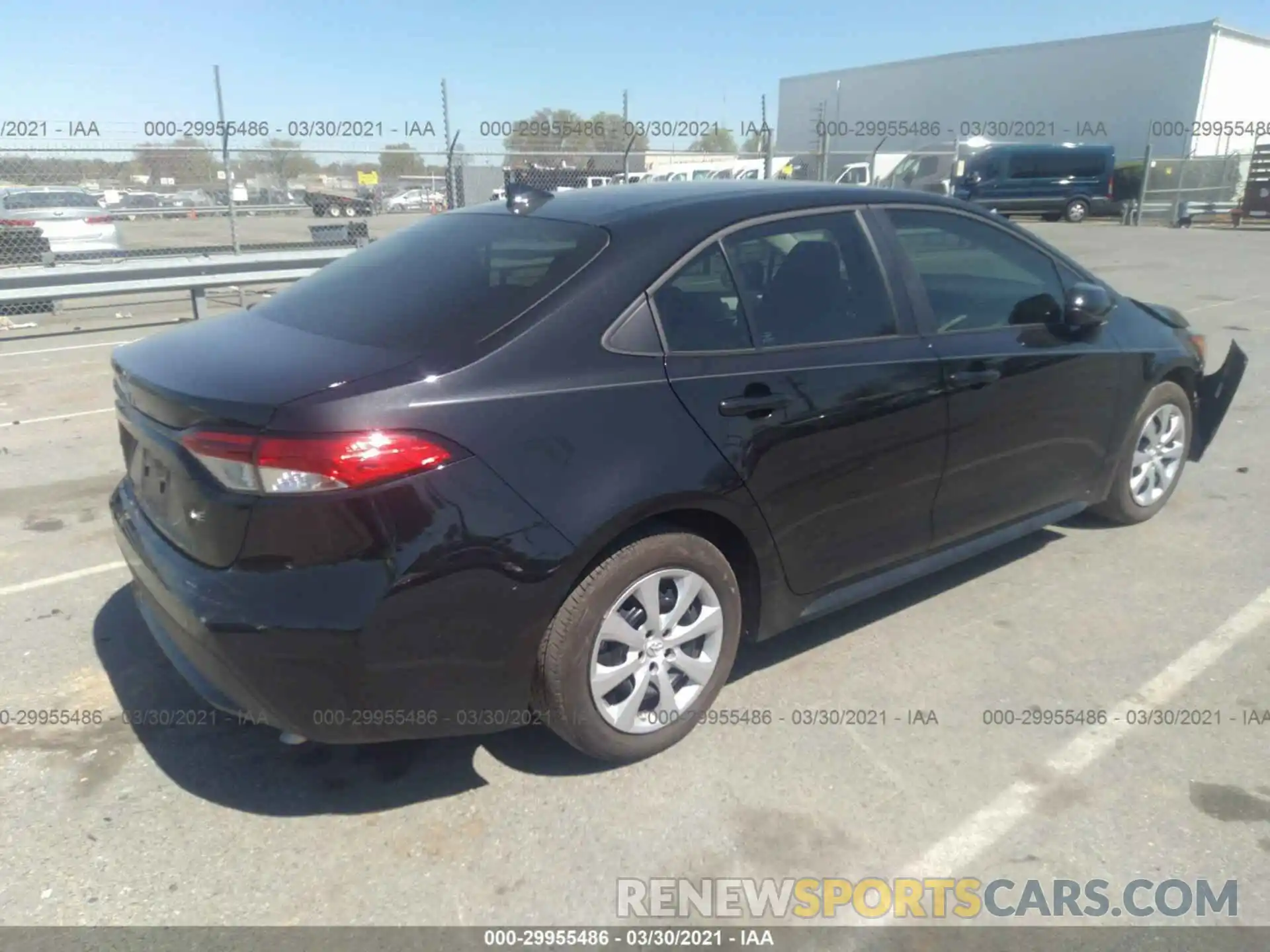 4 Photograph of a damaged car 5YFEPRAE8LP088533 TOYOTA COROLLA 2020