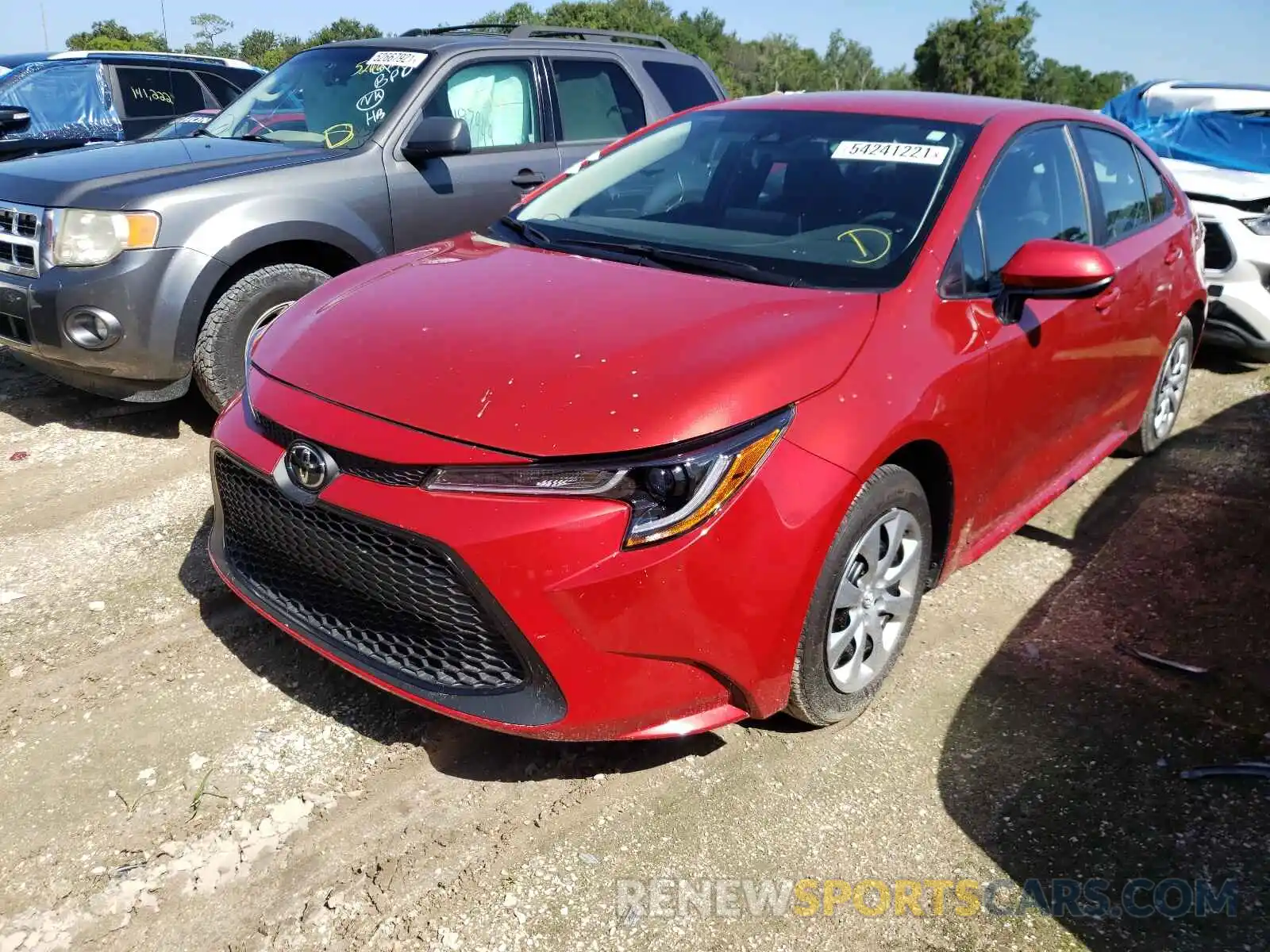 2 Photograph of a damaged car 5YFEPRAE8LP089391 TOYOTA COROLLA 2020