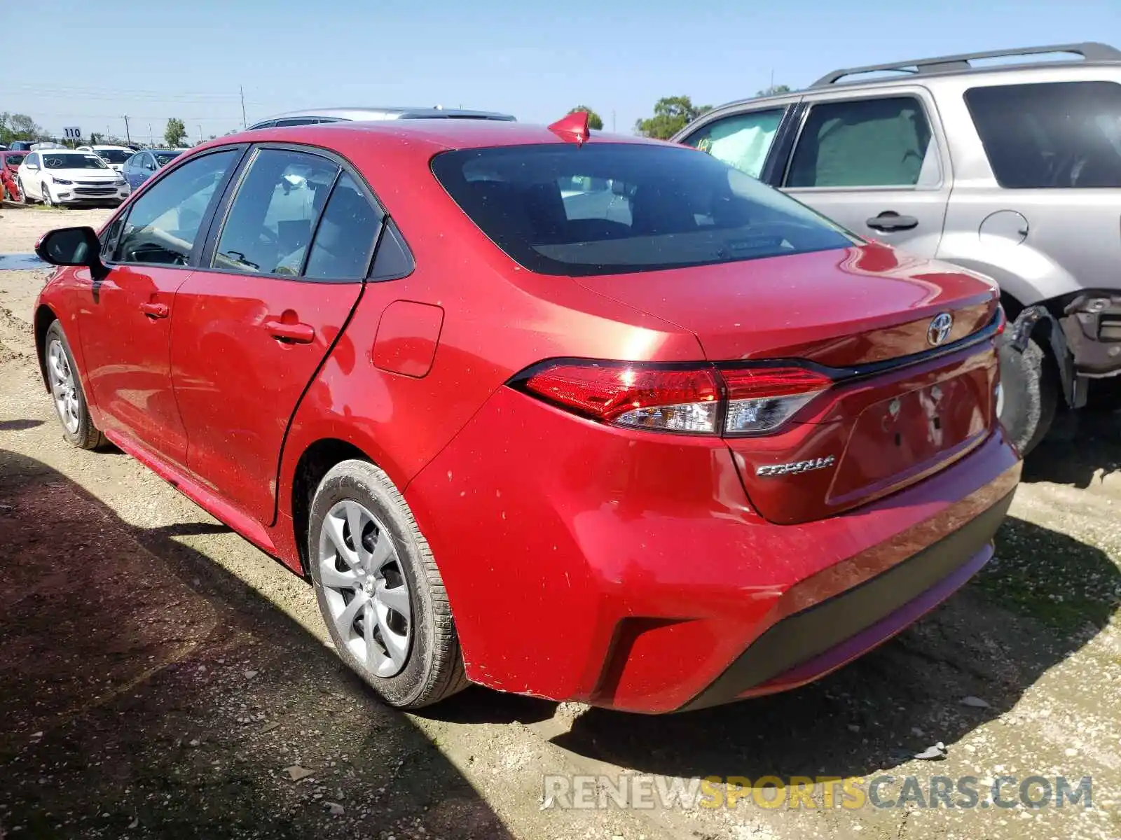 3 Photograph of a damaged car 5YFEPRAE8LP089391 TOYOTA COROLLA 2020