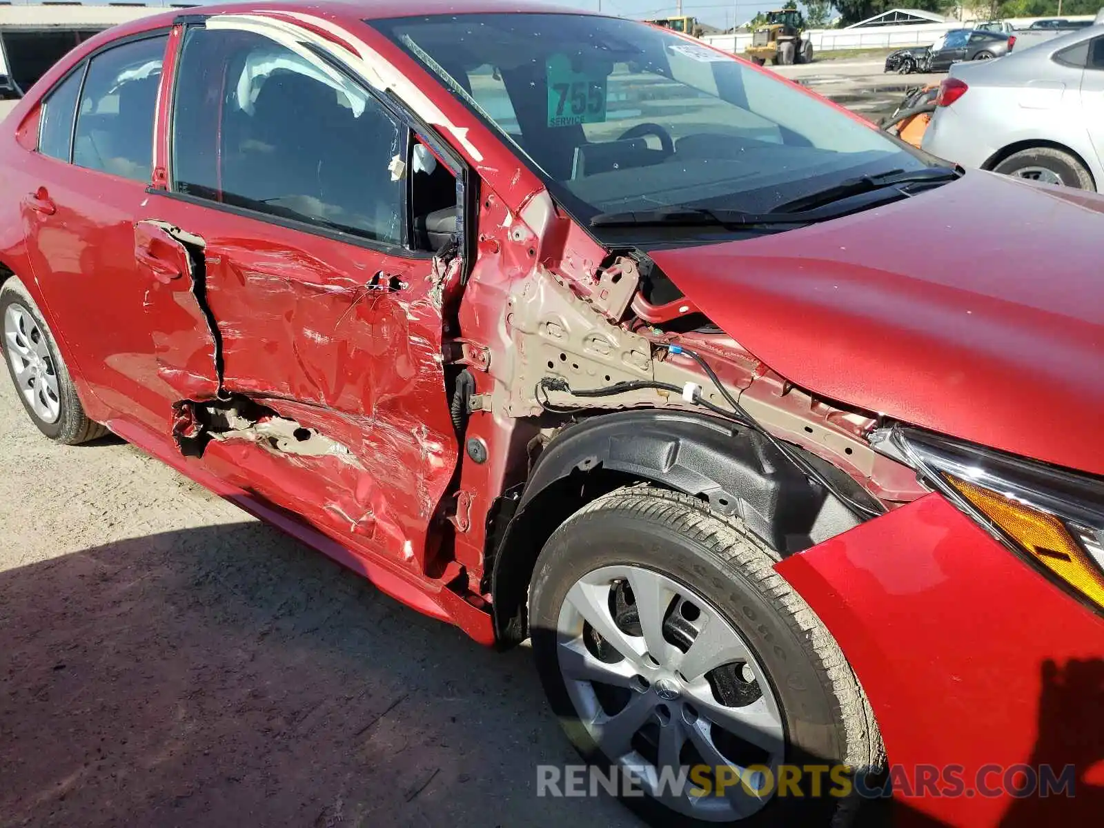 9 Photograph of a damaged car 5YFEPRAE8LP089391 TOYOTA COROLLA 2020