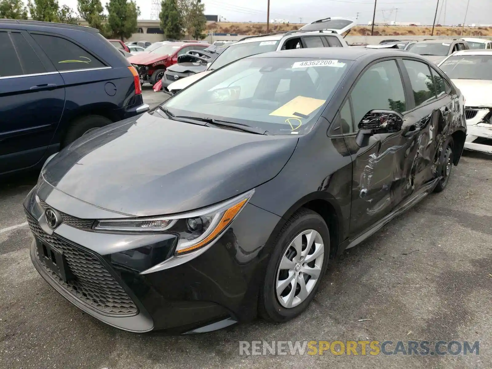 2 Photograph of a damaged car 5YFEPRAE8LP089651 TOYOTA COROLLA 2020