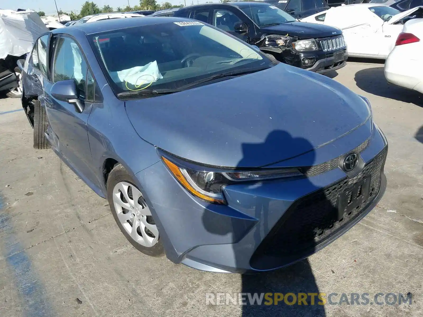 1 Photograph of a damaged car 5YFEPRAE8LP090007 TOYOTA COROLLA 2020