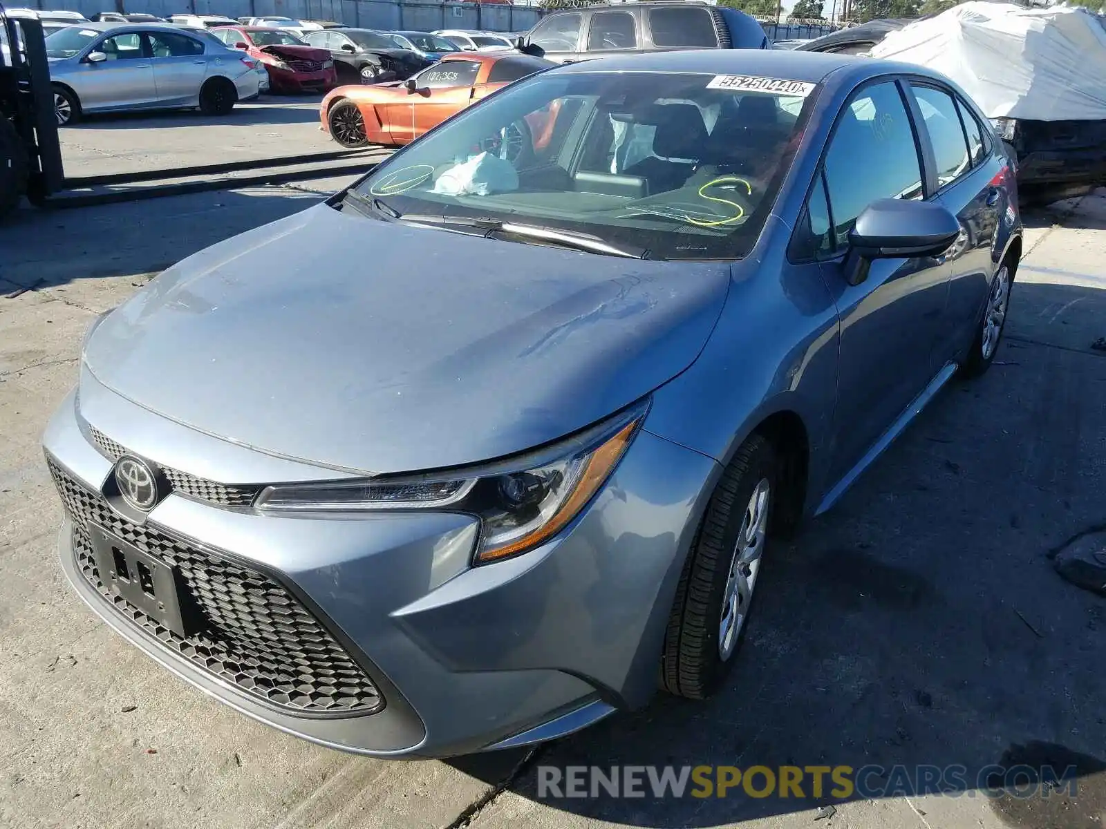 2 Photograph of a damaged car 5YFEPRAE8LP090007 TOYOTA COROLLA 2020