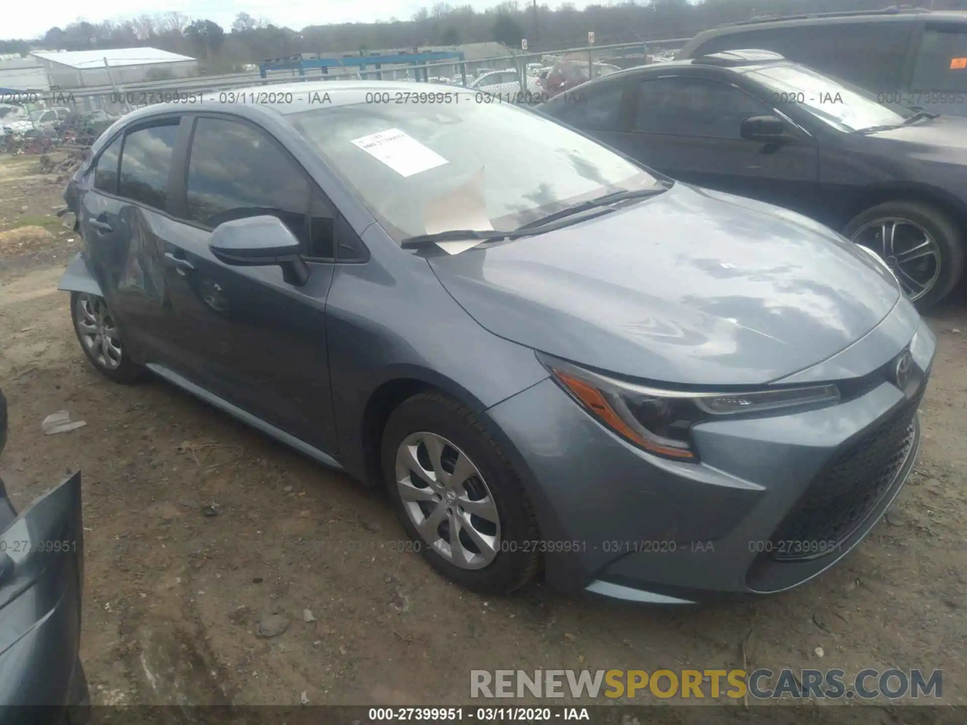 1 Photograph of a damaged car 5YFEPRAE8LP090122 TOYOTA COROLLA 2020