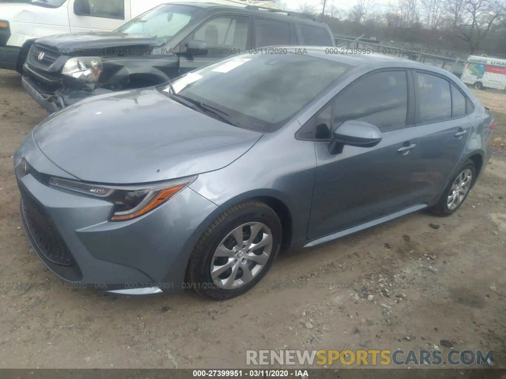 2 Photograph of a damaged car 5YFEPRAE8LP090122 TOYOTA COROLLA 2020