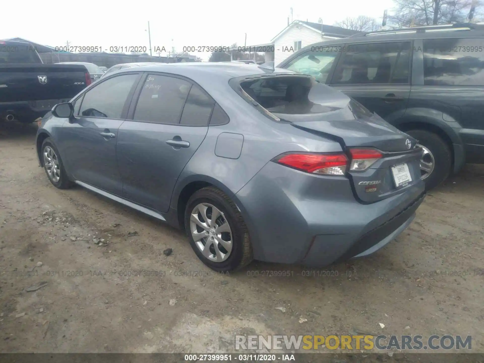 3 Photograph of a damaged car 5YFEPRAE8LP090122 TOYOTA COROLLA 2020