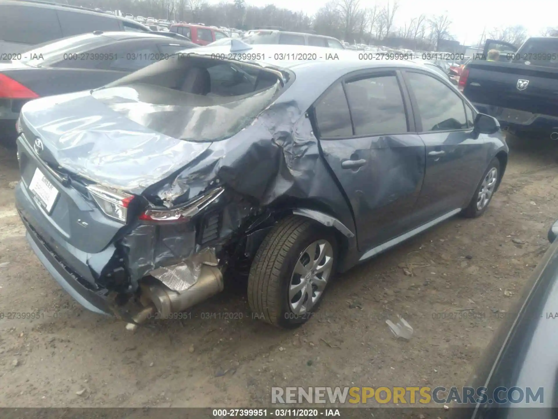 4 Photograph of a damaged car 5YFEPRAE8LP090122 TOYOTA COROLLA 2020