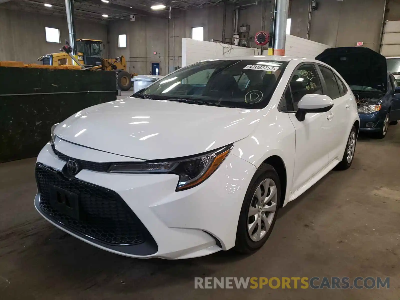 2 Photograph of a damaged car 5YFEPRAE8LP090279 TOYOTA COROLLA 2020