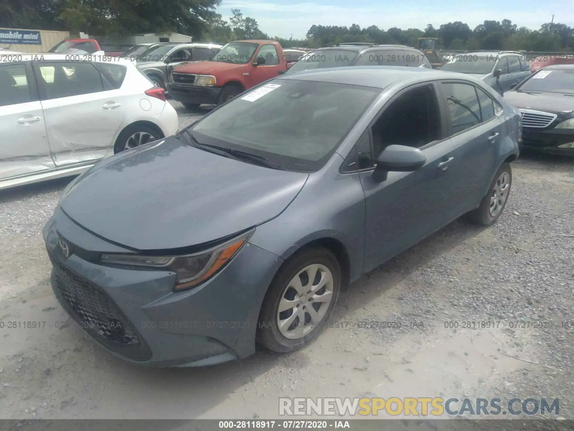 2 Photograph of a damaged car 5YFEPRAE8LP090296 TOYOTA COROLLA 2020