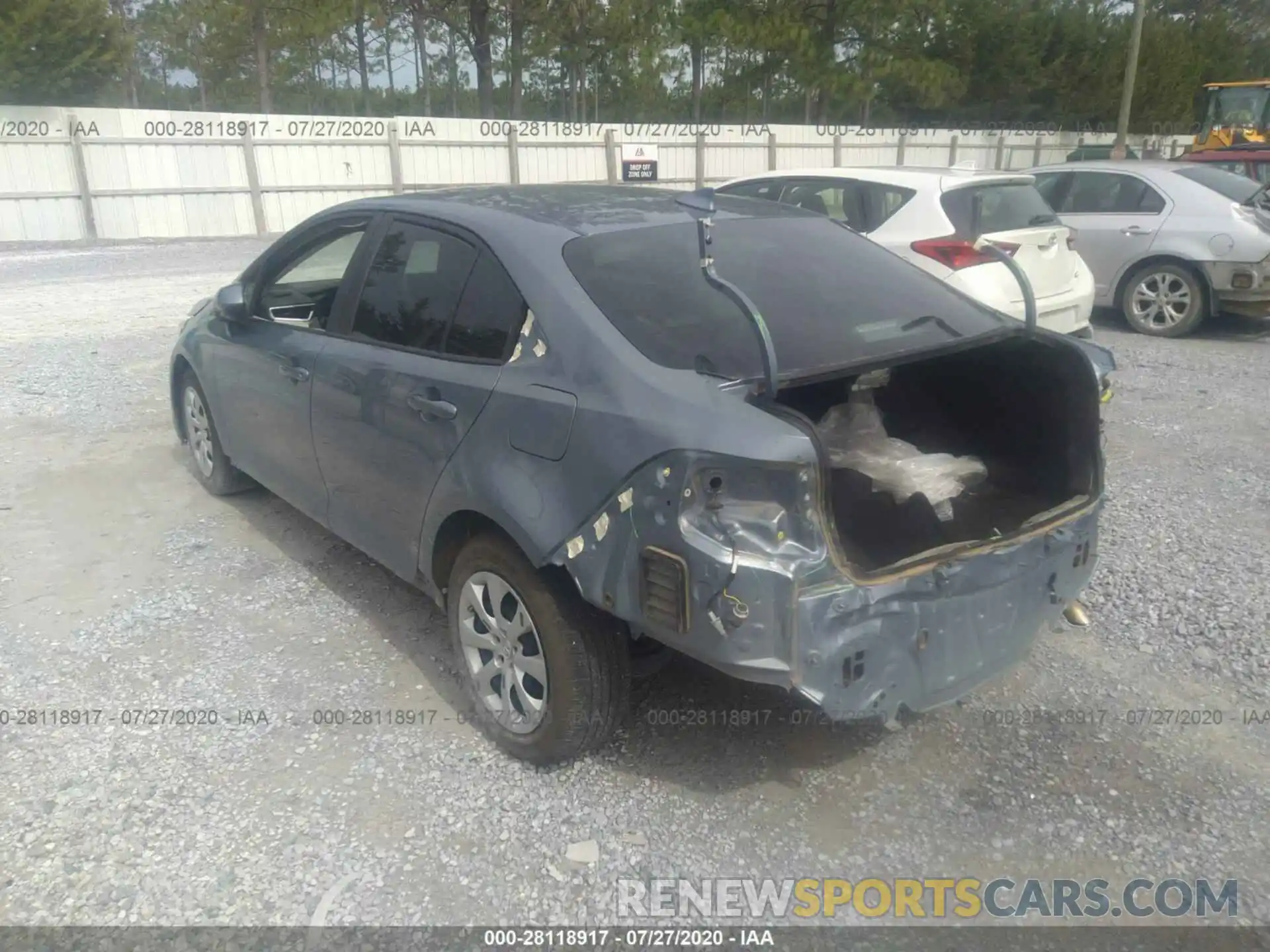 3 Photograph of a damaged car 5YFEPRAE8LP090296 TOYOTA COROLLA 2020