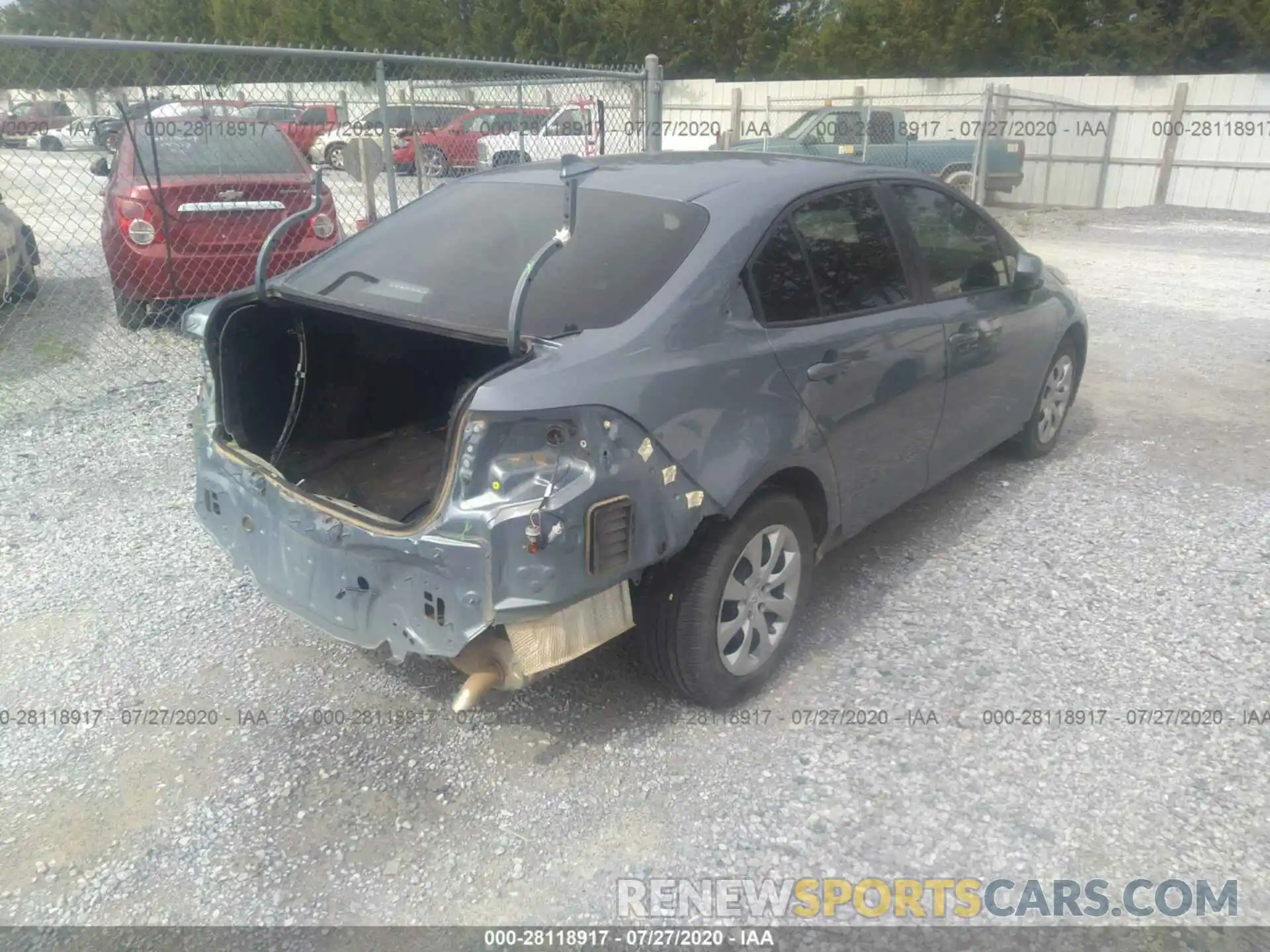 4 Photograph of a damaged car 5YFEPRAE8LP090296 TOYOTA COROLLA 2020