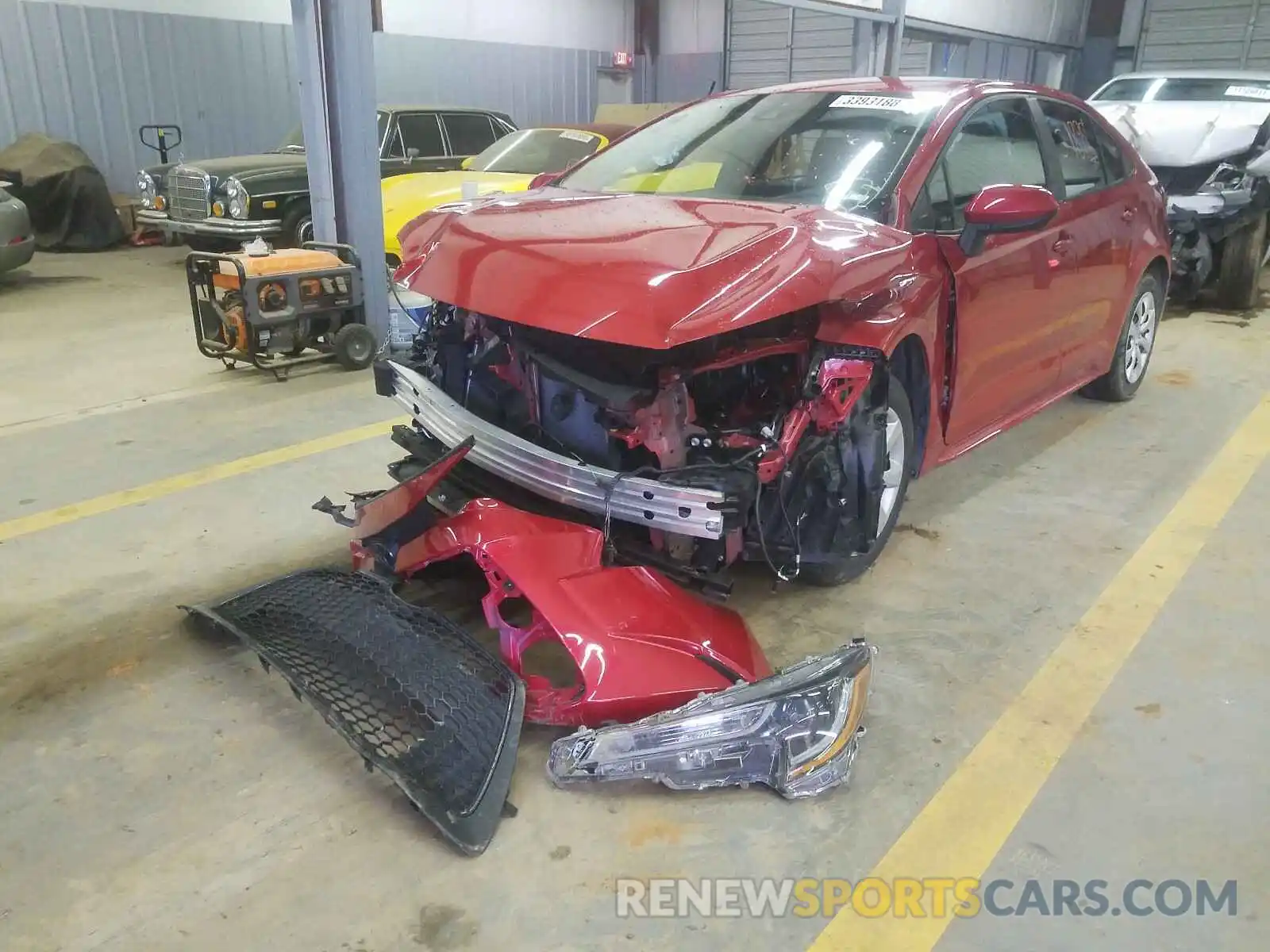 2 Photograph of a damaged car 5YFEPRAE8LP091061 TOYOTA COROLLA 2020