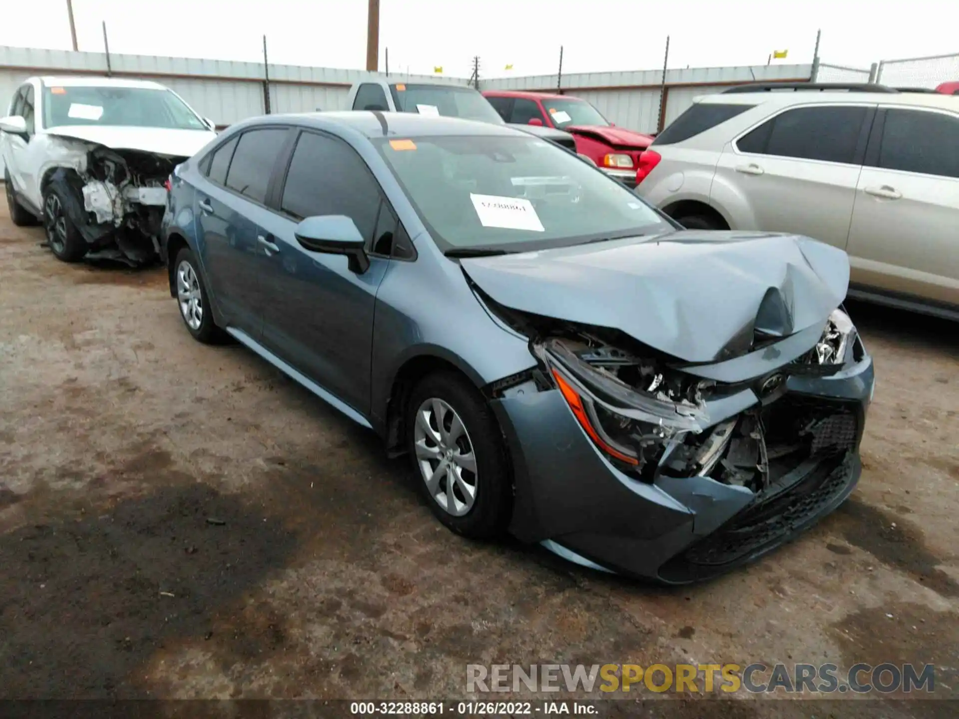 1 Photograph of a damaged car 5YFEPRAE8LP091108 TOYOTA COROLLA 2020