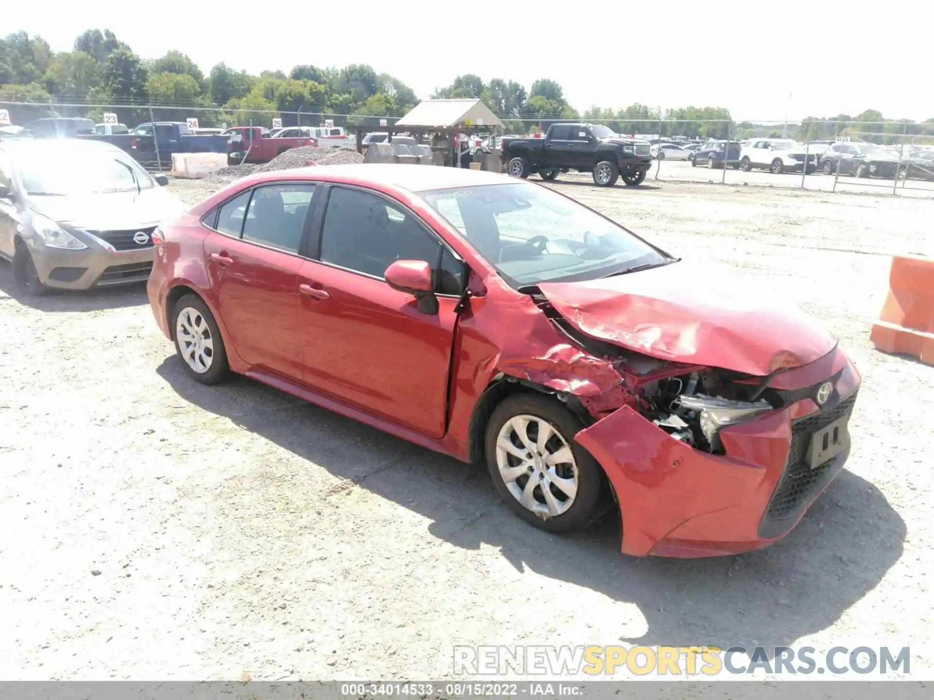 11 Photograph of a damaged car 5YFEPRAE8LP093313 TOYOTA COROLLA 2020