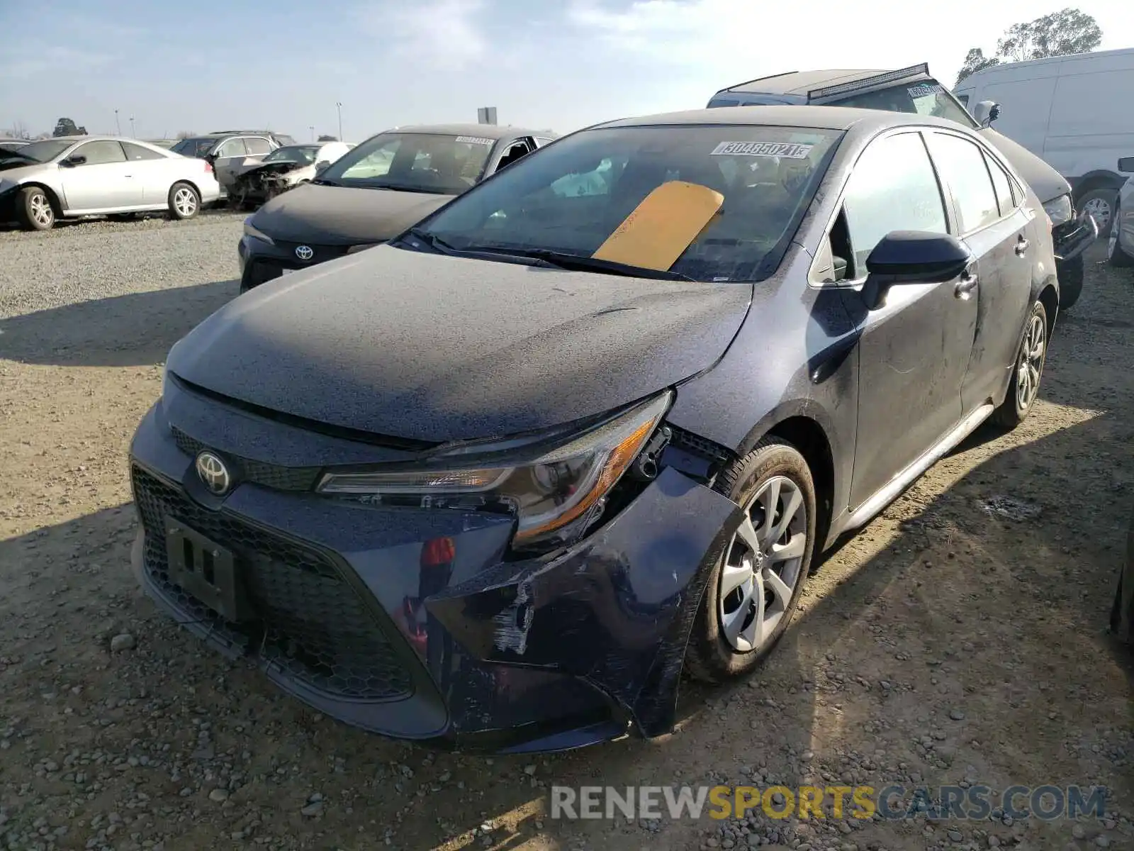 2 Photograph of a damaged car 5YFEPRAE8LP094090 TOYOTA COROLLA 2020