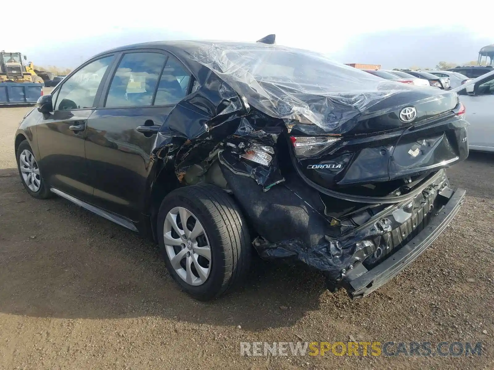 3 Photograph of a damaged car 5YFEPRAE8LP094364 TOYOTA COROLLA 2020