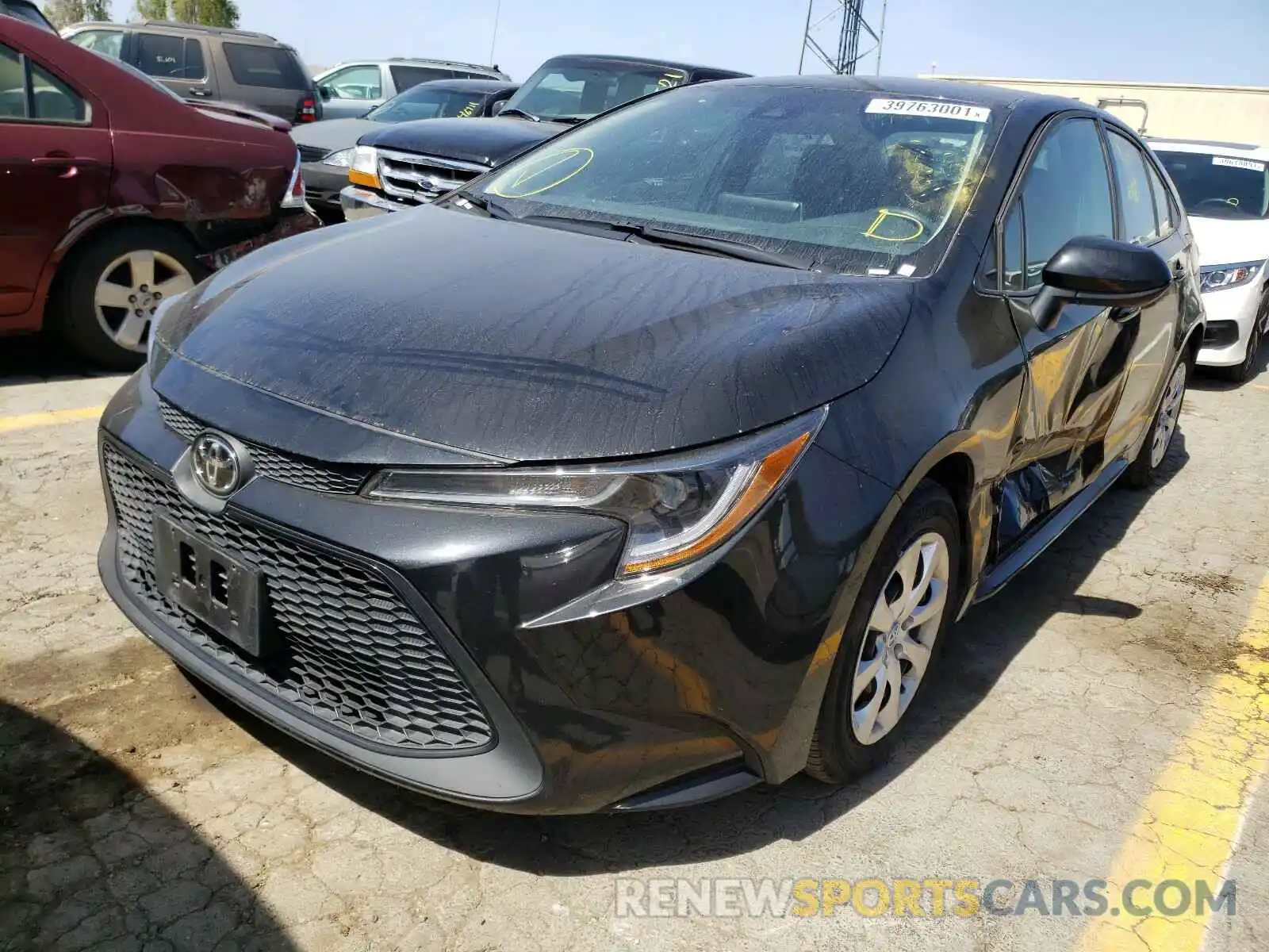 2 Photograph of a damaged car 5YFEPRAE8LP094526 TOYOTA COROLLA 2020