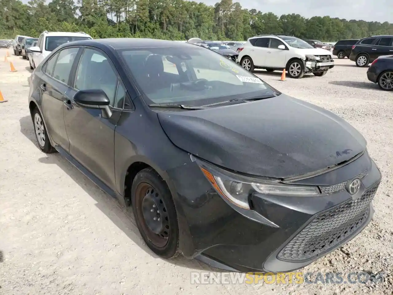 1 Photograph of a damaged car 5YFEPRAE8LP095126 TOYOTA COROLLA 2020