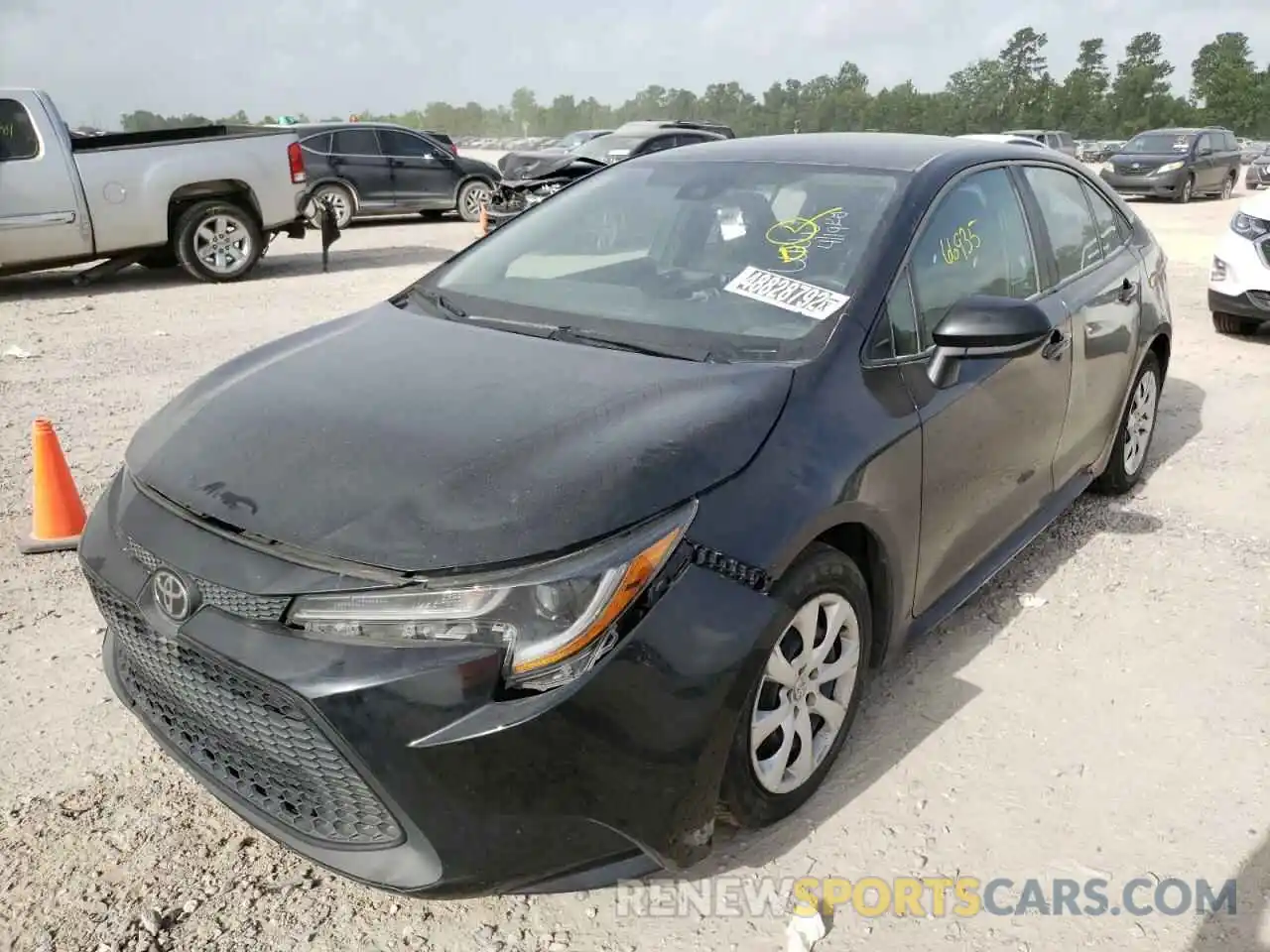 2 Photograph of a damaged car 5YFEPRAE8LP095126 TOYOTA COROLLA 2020