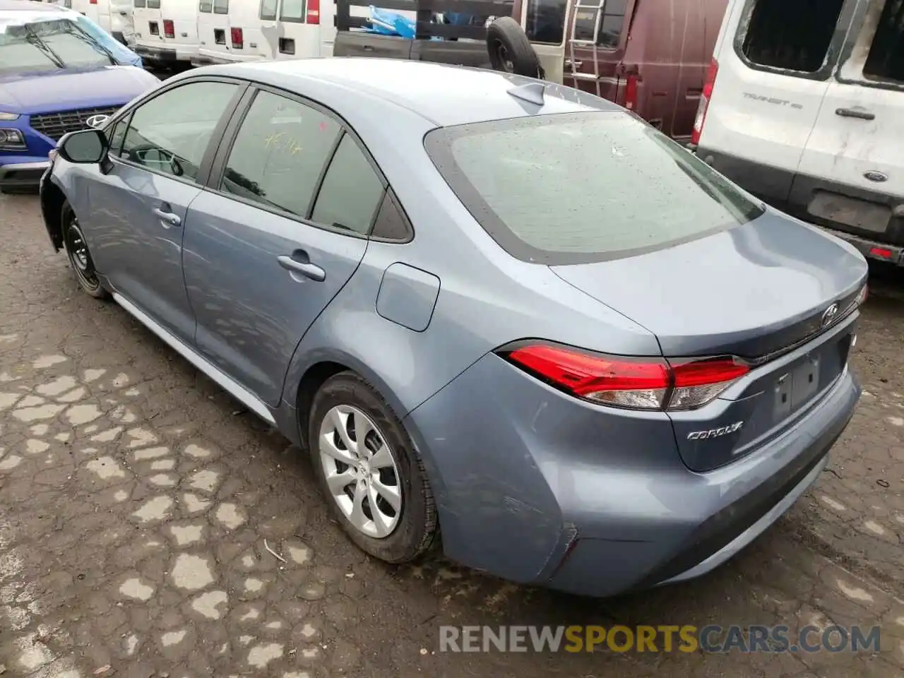 3 Photograph of a damaged car 5YFEPRAE8LP095577 TOYOTA COROLLA 2020