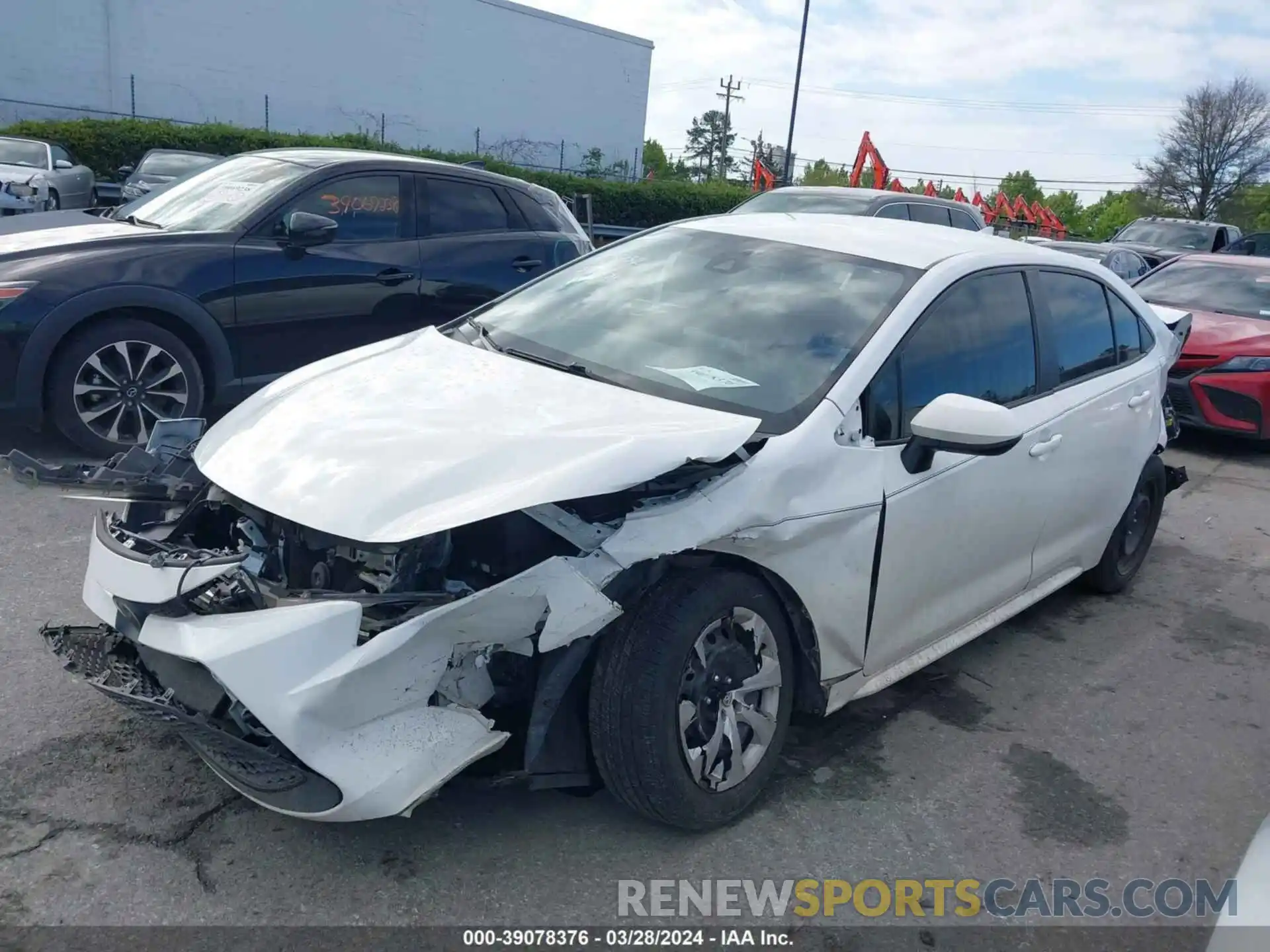 14 Photograph of a damaged car 5YFEPRAE8LP096132 TOYOTA COROLLA 2020