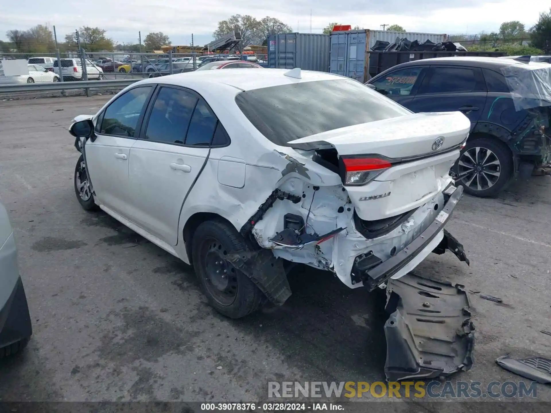 3 Photograph of a damaged car 5YFEPRAE8LP096132 TOYOTA COROLLA 2020