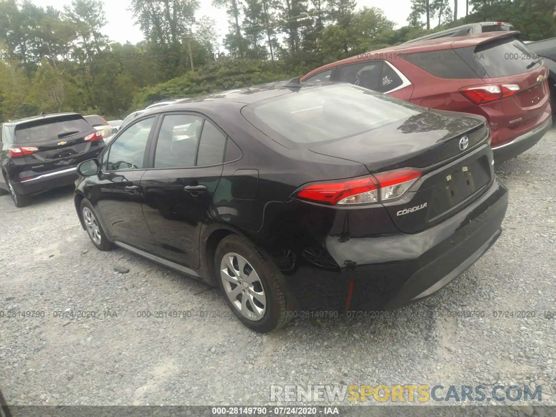 3 Photograph of a damaged car 5YFEPRAE8LP096468 TOYOTA COROLLA 2020