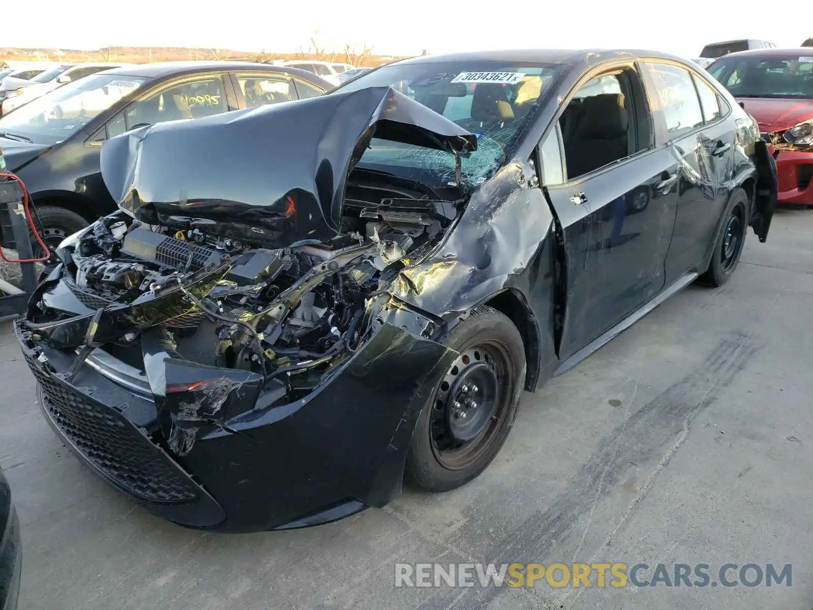 2 Photograph of a damaged car 5YFEPRAE8LP097099 TOYOTA COROLLA 2020