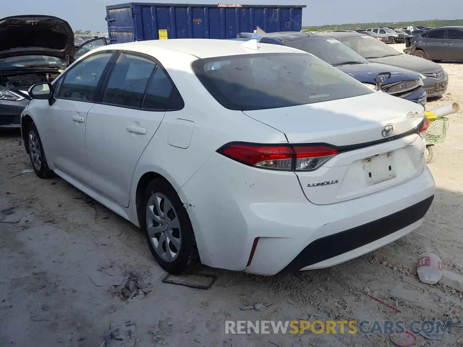 3 Photograph of a damaged car 5YFEPRAE8LP097183 TOYOTA COROLLA 2020