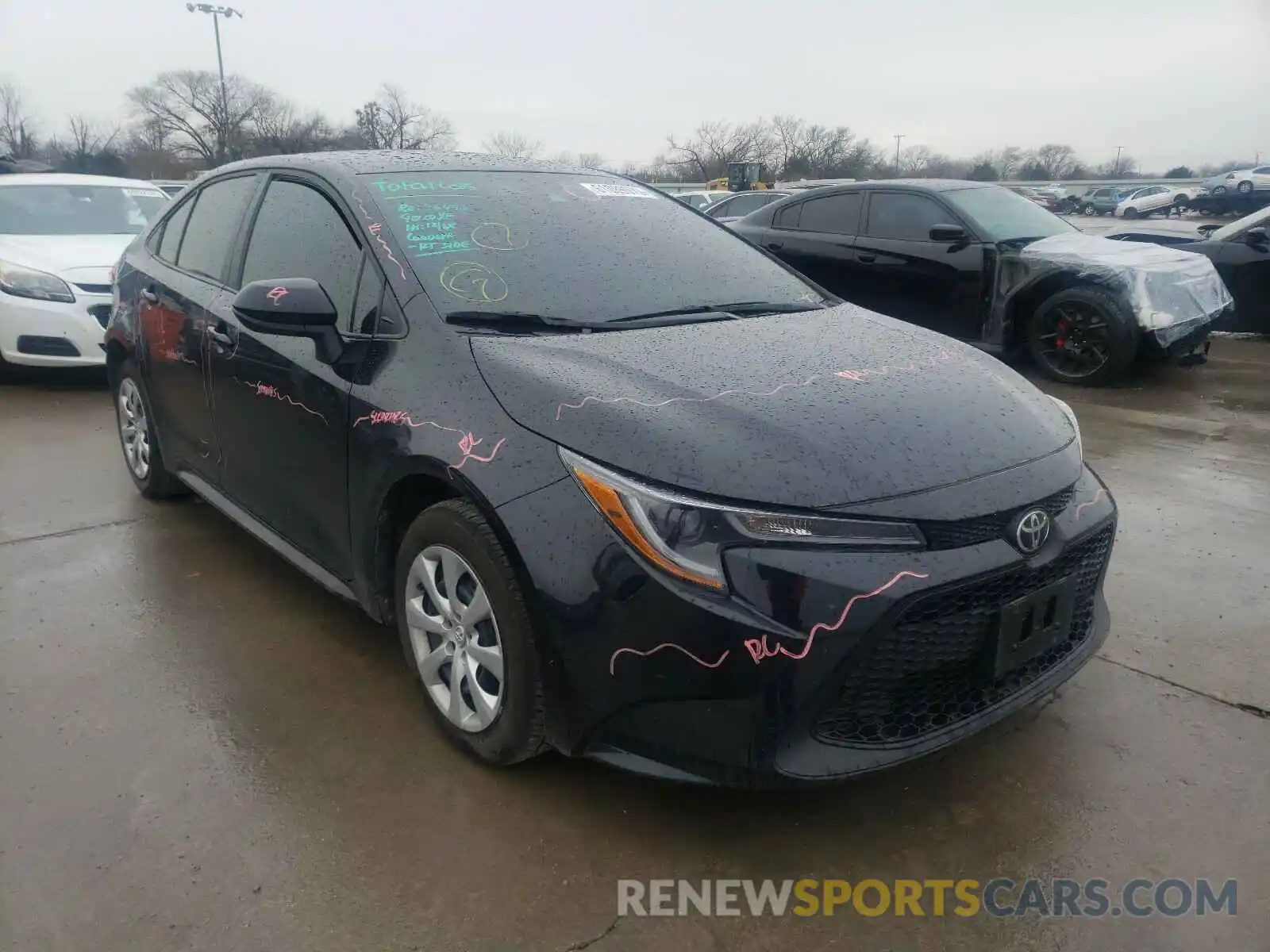 1 Photograph of a damaged car 5YFEPRAE8LP098091 TOYOTA COROLLA 2020