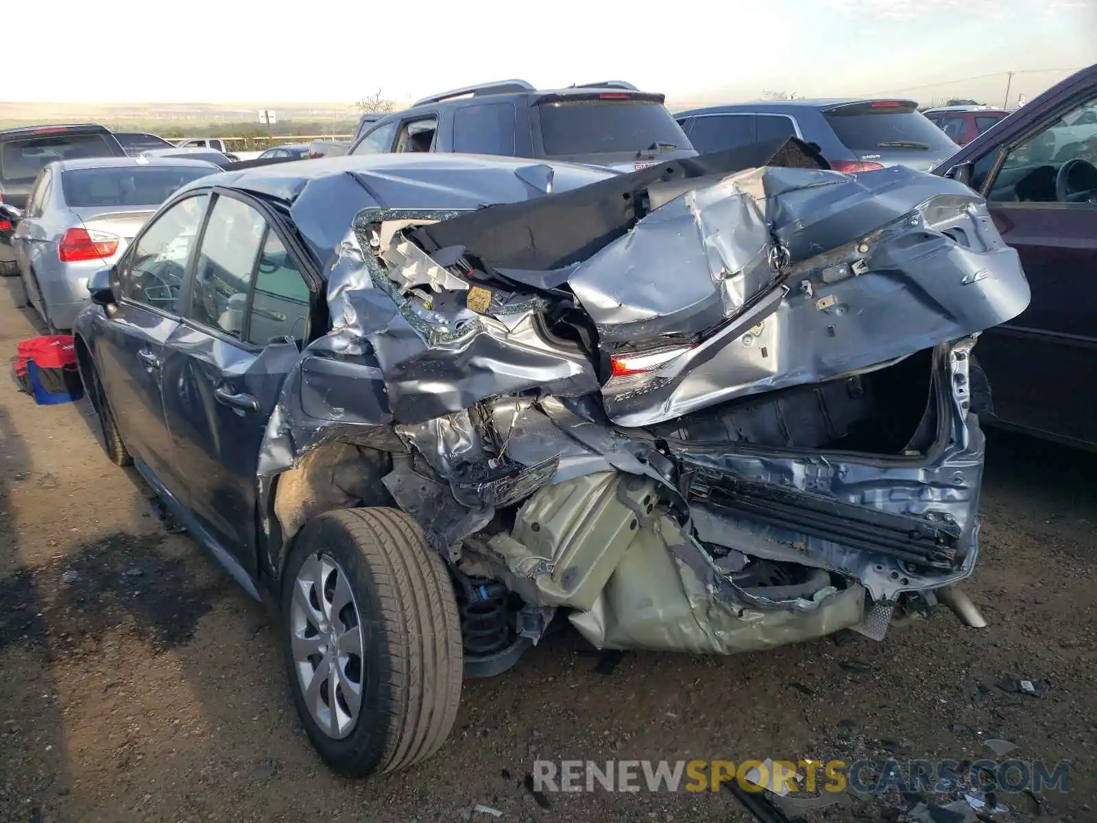 3 Photograph of a damaged car 5YFEPRAE8LP098222 TOYOTA COROLLA 2020