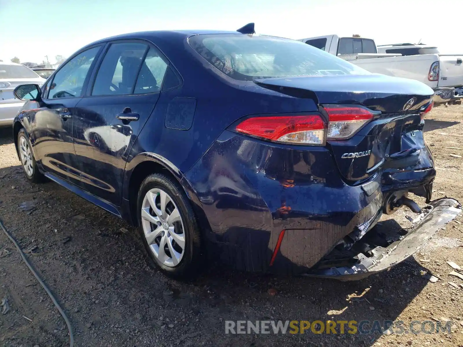 3 Photograph of a damaged car 5YFEPRAE8LP099581 TOYOTA COROLLA 2020