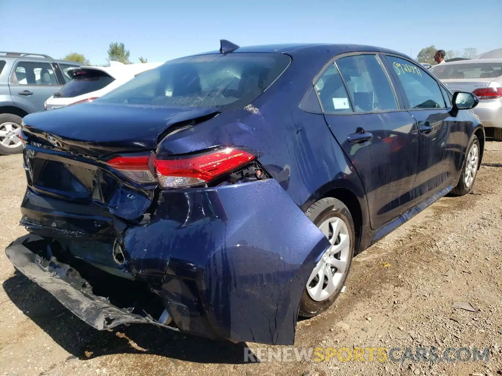 4 Photograph of a damaged car 5YFEPRAE8LP099581 TOYOTA COROLLA 2020