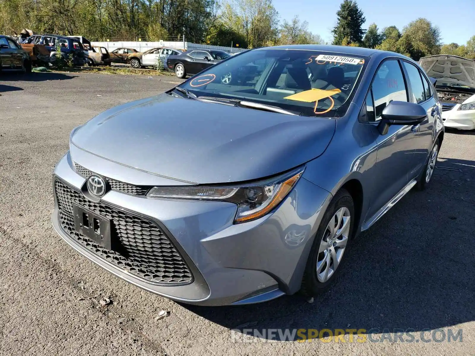 2 Photograph of a damaged car 5YFEPRAE8LP100731 TOYOTA COROLLA 2020