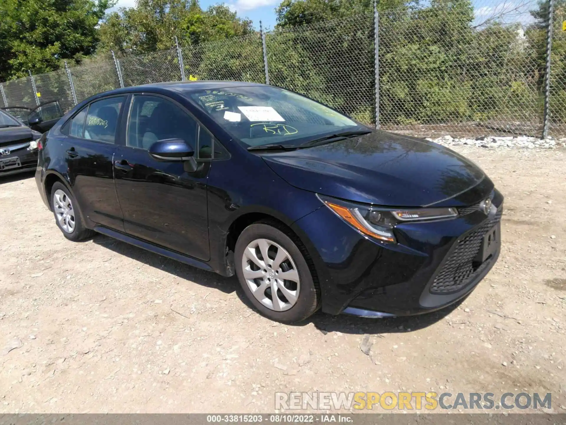 1 Photograph of a damaged car 5YFEPRAE8LP100955 TOYOTA COROLLA 2020