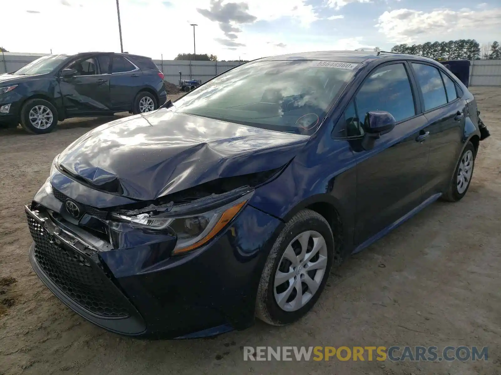 2 Photograph of a damaged car 5YFEPRAE8LP101054 TOYOTA COROLLA 2020