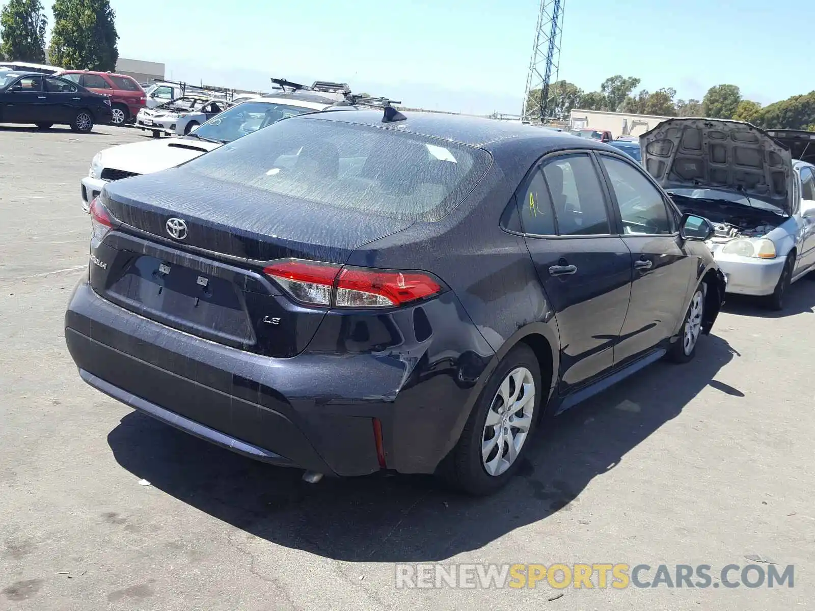 4 Photograph of a damaged car 5YFEPRAE8LP101183 TOYOTA COROLLA 2020