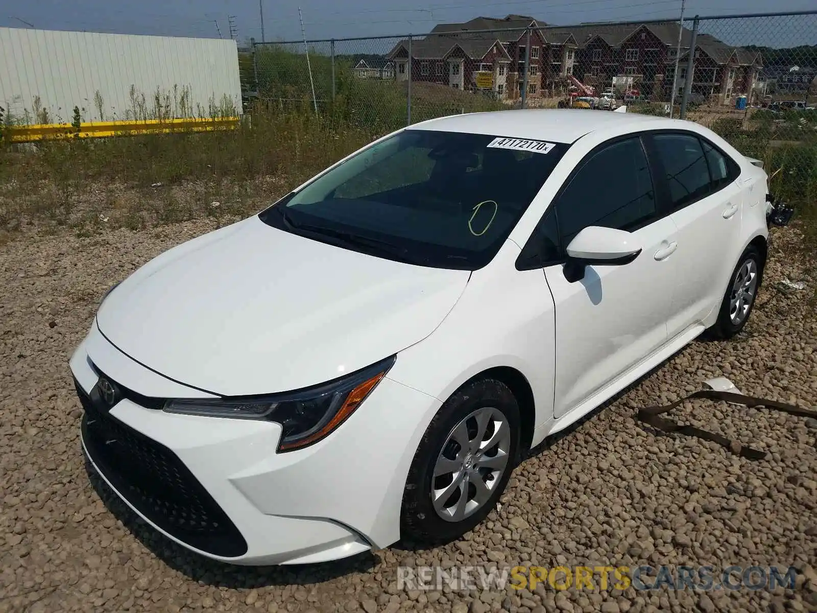 2 Photograph of a damaged car 5YFEPRAE8LP101510 TOYOTA COROLLA 2020