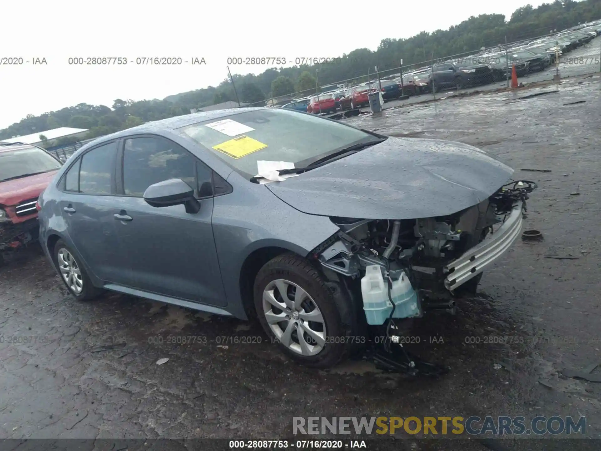 1 Photograph of a damaged car 5YFEPRAE8LP101572 TOYOTA COROLLA 2020