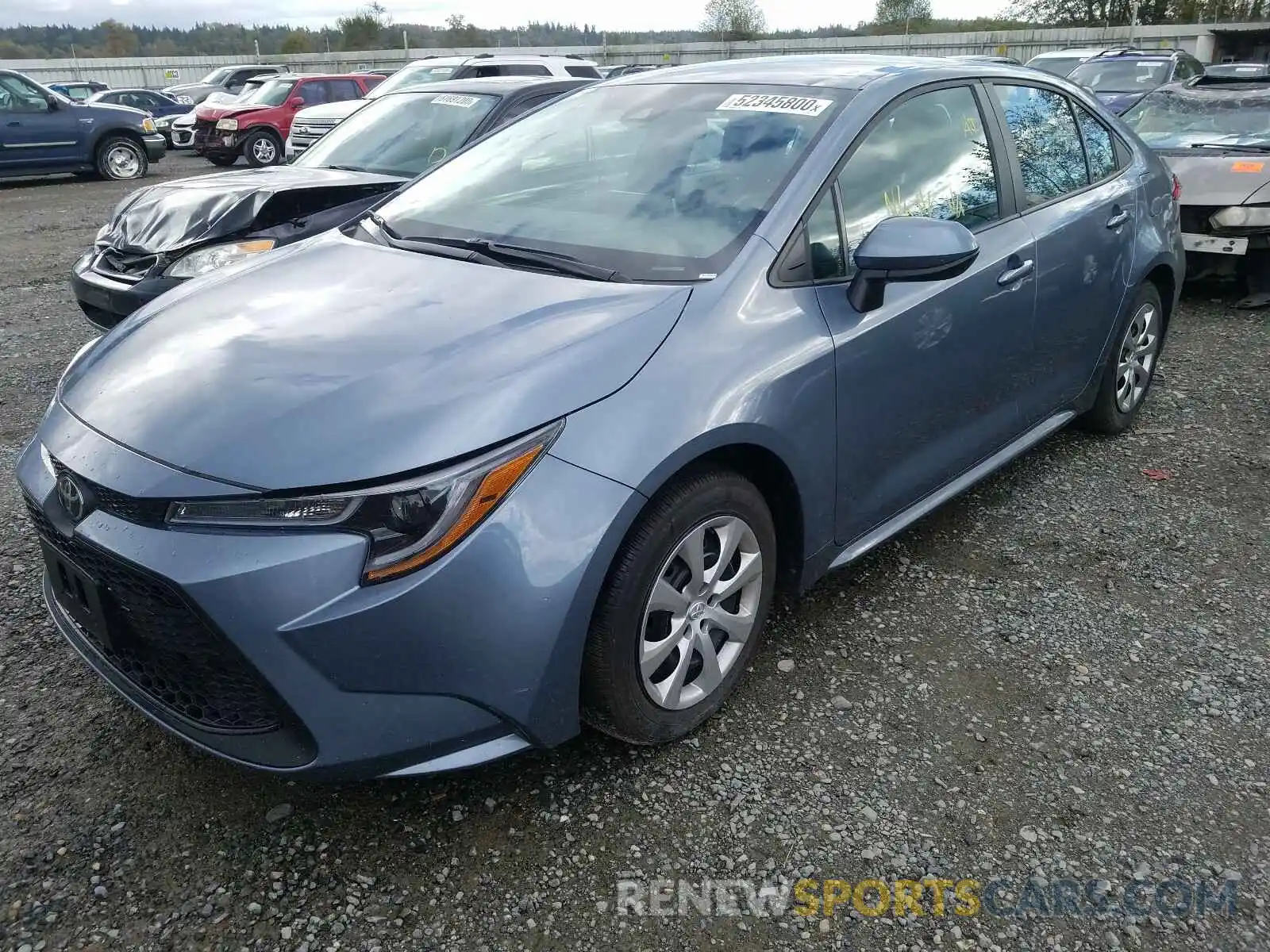 2 Photograph of a damaged car 5YFEPRAE8LP101801 TOYOTA COROLLA 2020